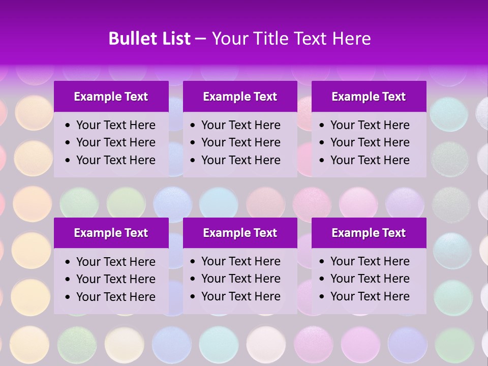 Multicolor Professional Eye Makeup PowerPoint Template