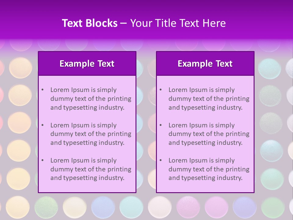 Multicolor Professional Eye Makeup PowerPoint Template