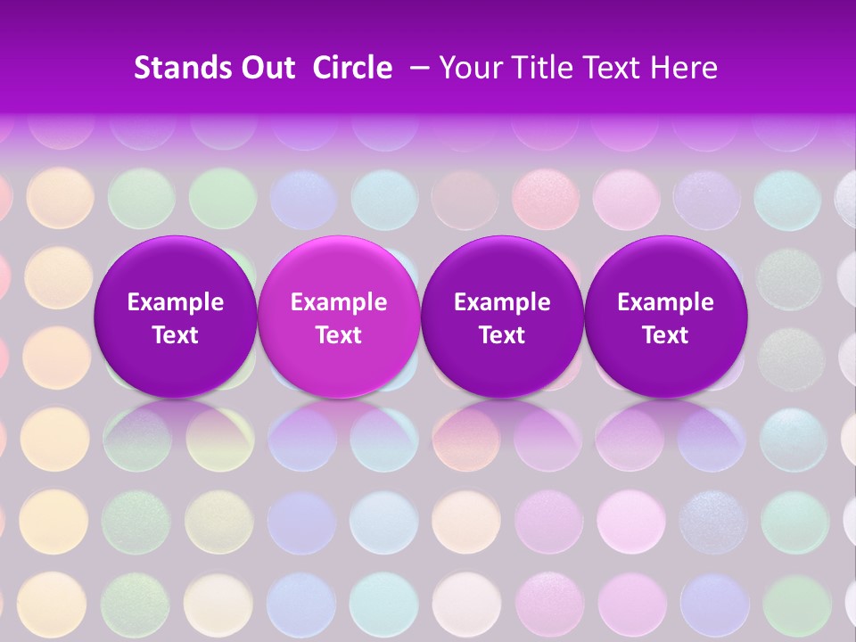 Multicolor Professional Eye Makeup PowerPoint Template