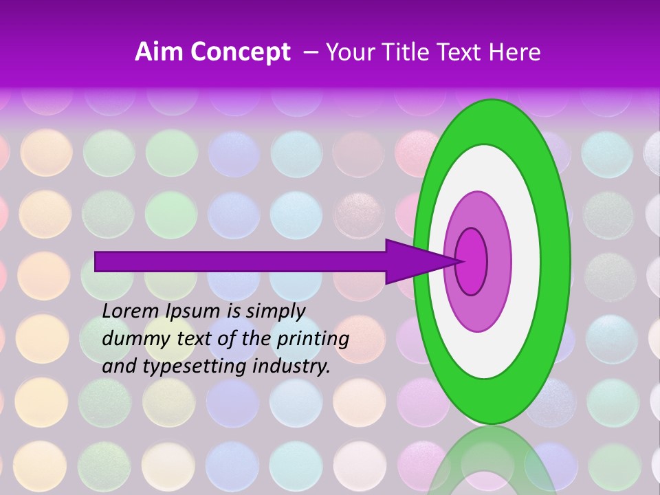 Multicolor Professional Eye Makeup PowerPoint Template