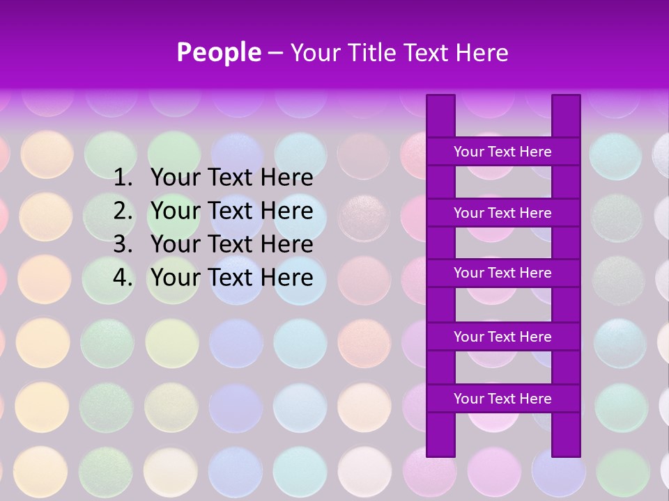 Multicolor Professional Eye Makeup PowerPoint Template