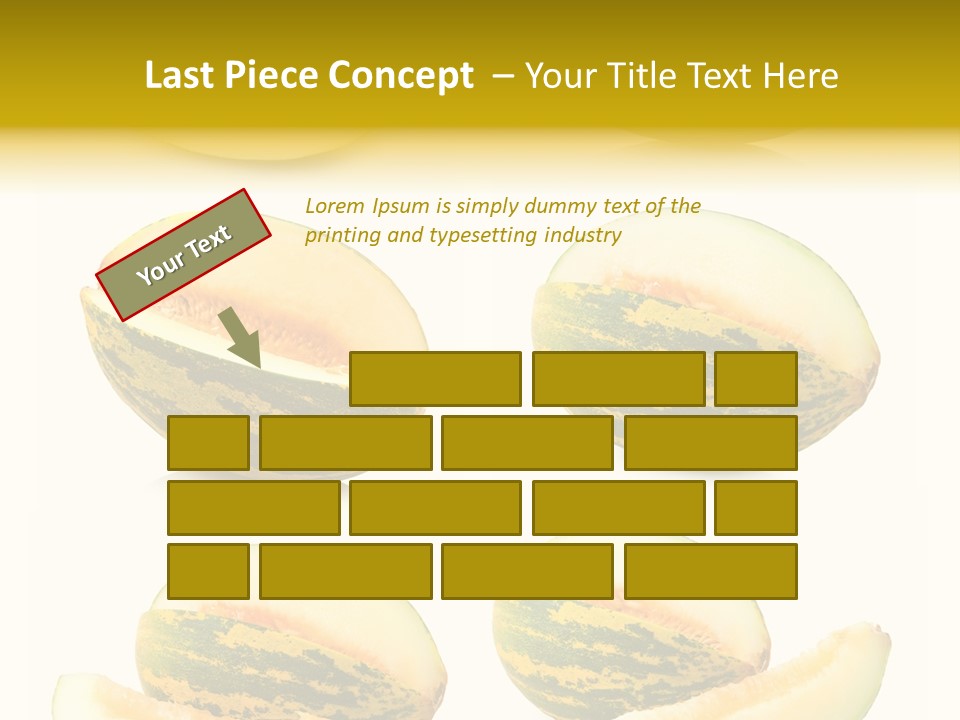 Yellow Slice Healthy Eating PowerPoint Template
