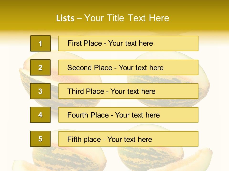 Yellow Slice Healthy Eating PowerPoint Template
