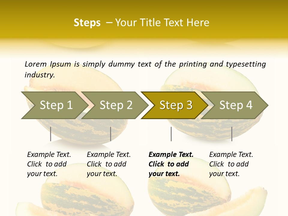 Yellow Slice Healthy Eating PowerPoint Template