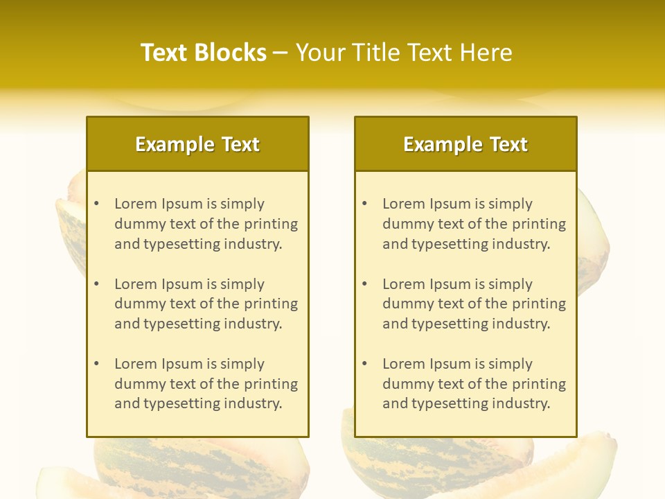 Yellow Slice Healthy Eating PowerPoint Template