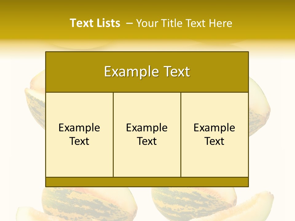 Yellow Slice Healthy Eating PowerPoint Template