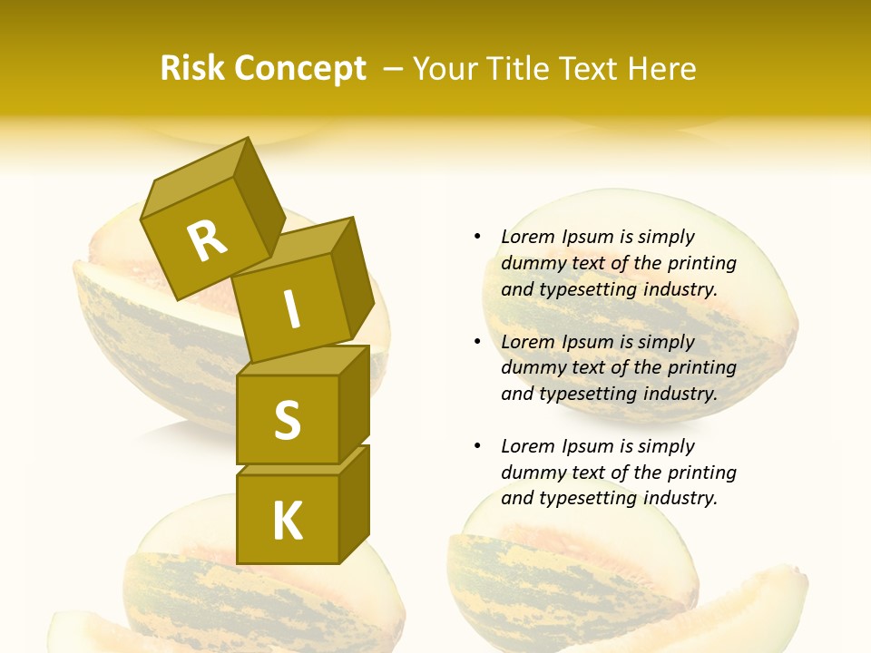 Yellow Slice Healthy Eating PowerPoint Template