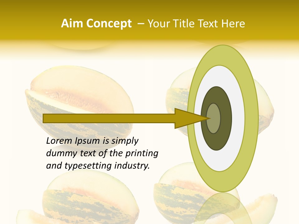 Yellow Slice Healthy Eating PowerPoint Template