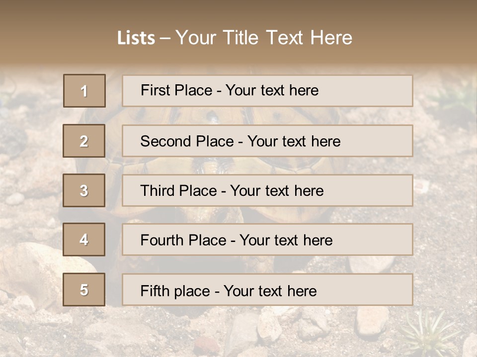 Wildlife Yellowish Wilderness PowerPoint Template