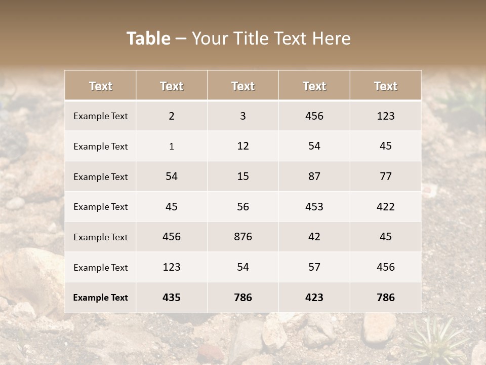 Wildlife Yellowish Wilderness PowerPoint Template