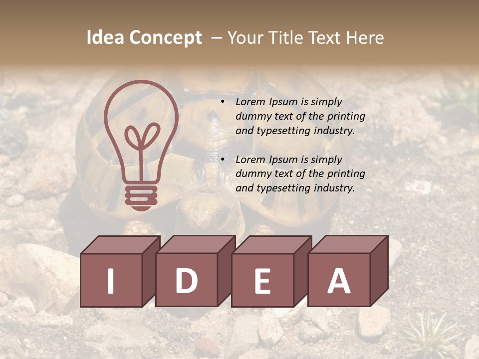 Wildlife Yellowish Wilderness PowerPoint Template