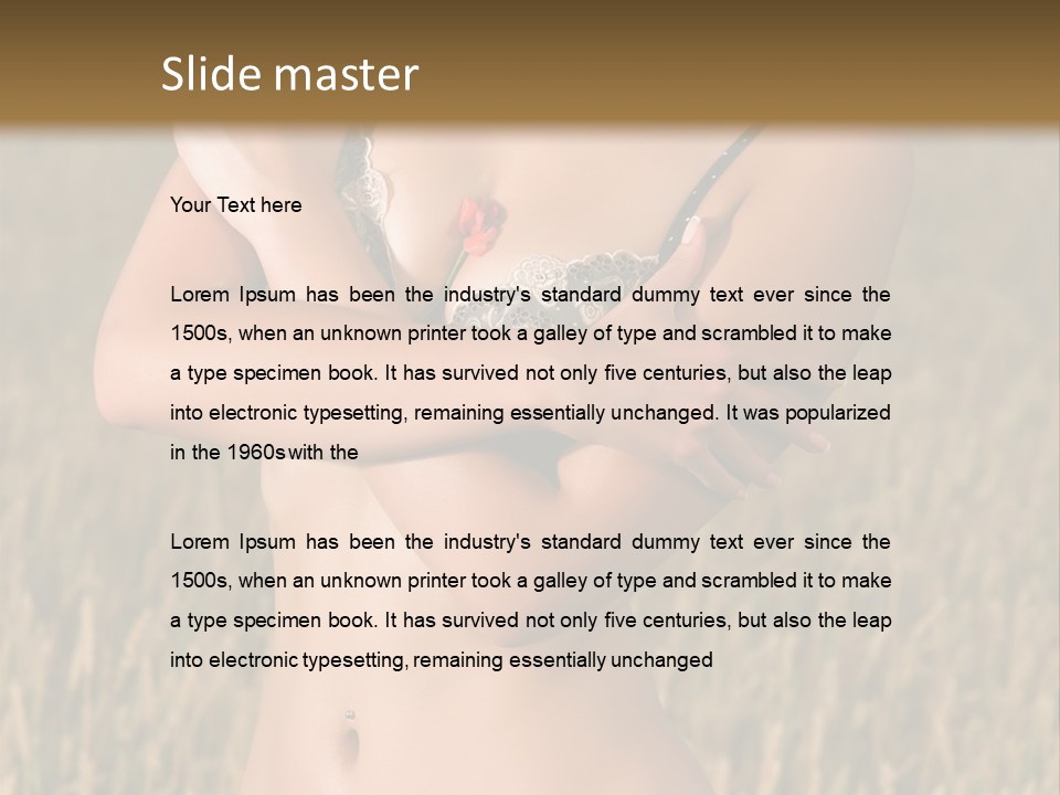 Relaxation Scene Field PowerPoint Template