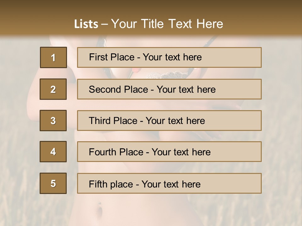 Relaxation Scene Field PowerPoint Template