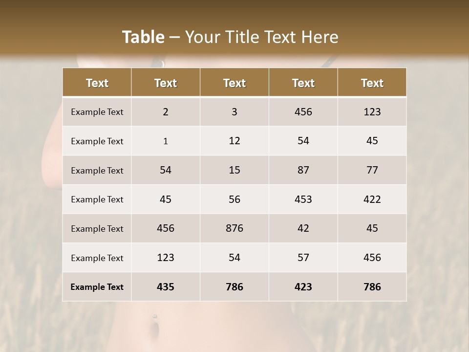 Relaxation Scene Field PowerPoint Template