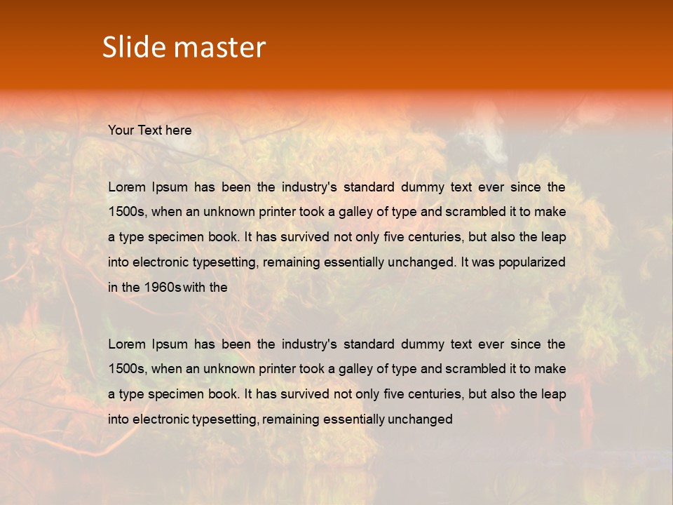 Surface Canvas Brown PowerPoint Template