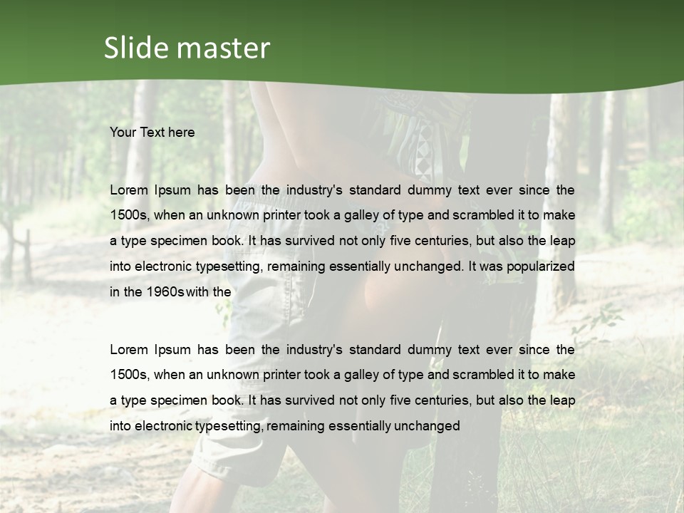 Happiness Dreams Forest PowerPoint Template