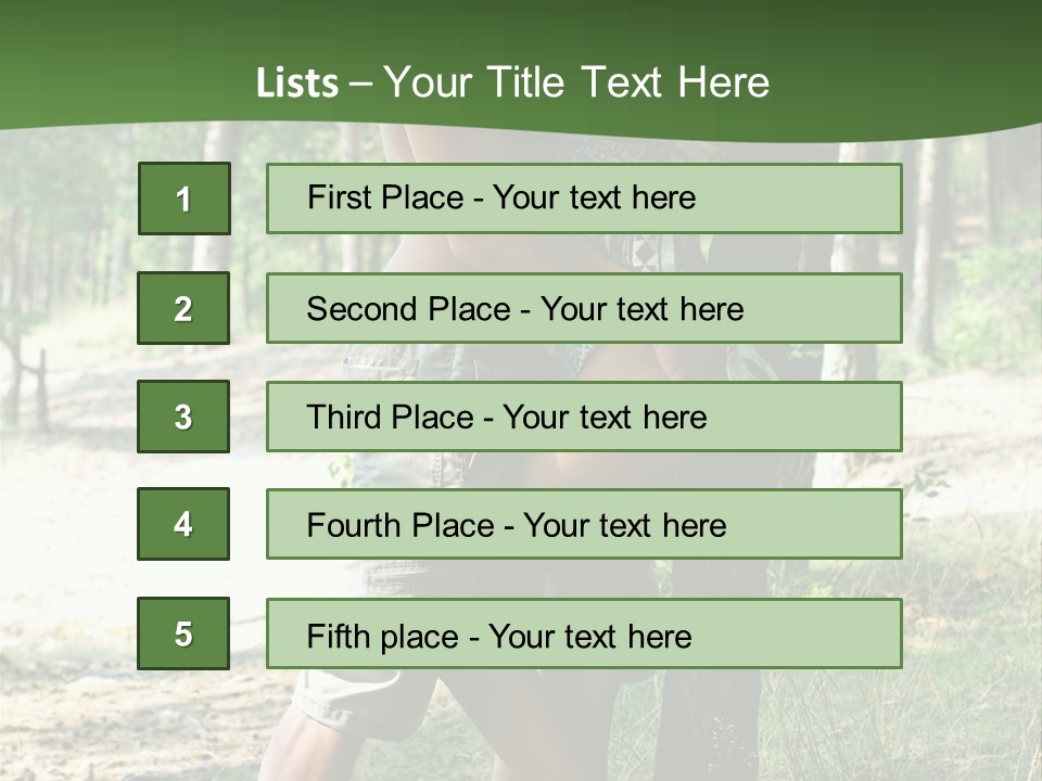 Happiness Dreams Forest PowerPoint Template
