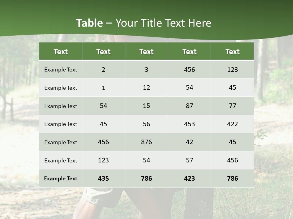 Happiness Dreams Forest PowerPoint Template