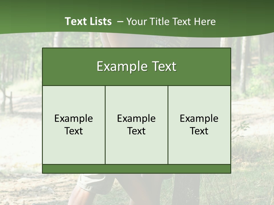 Happiness Dreams Forest PowerPoint Template