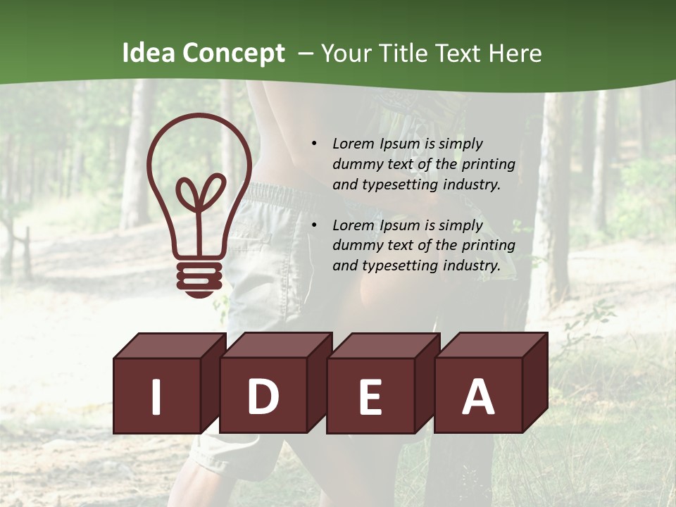 Happiness Dreams Forest PowerPoint Template