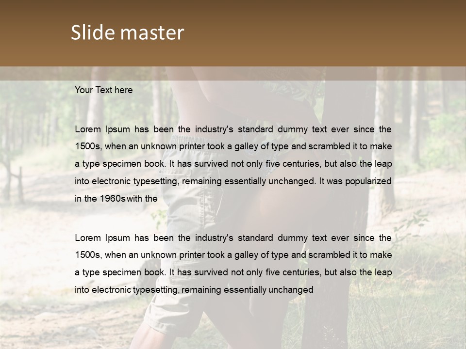 Passion Young Caucasian PowerPoint Template