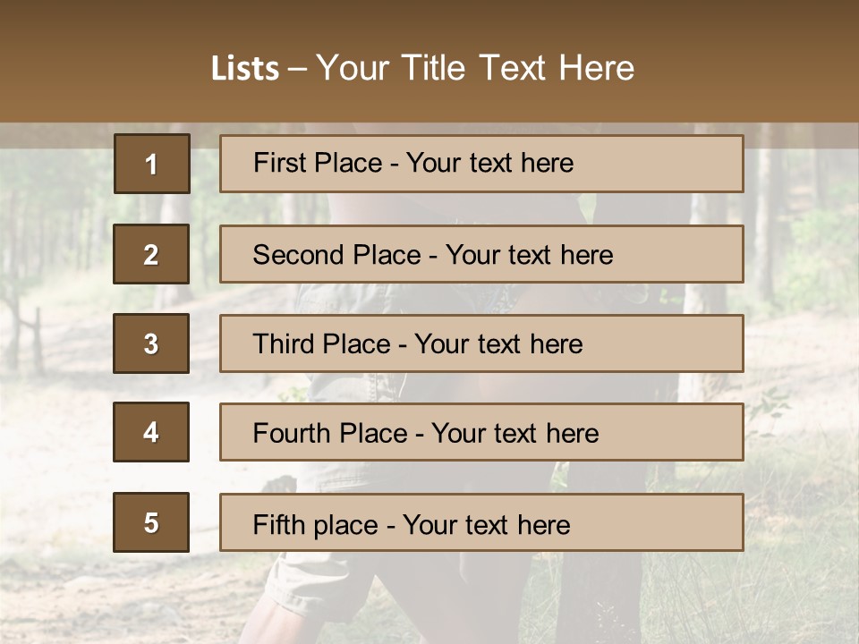 Passion Young Caucasian PowerPoint Template