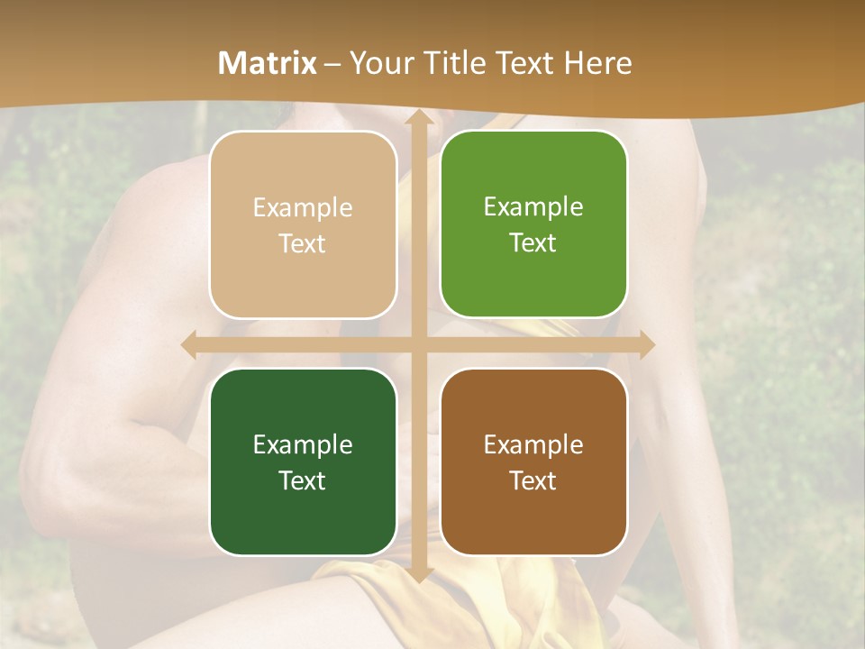 Sunlight Coastline Caucasian PowerPoint Template