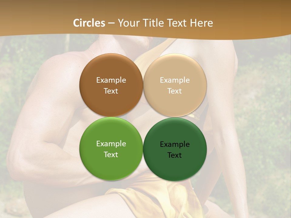 Sunlight Coastline Caucasian PowerPoint Template