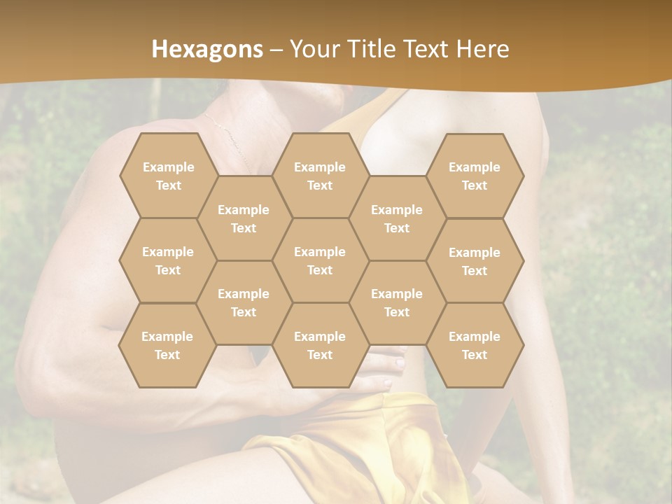 Sunlight Coastline Caucasian PowerPoint Template