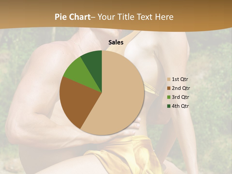 Sunlight Coastline Caucasian PowerPoint Template