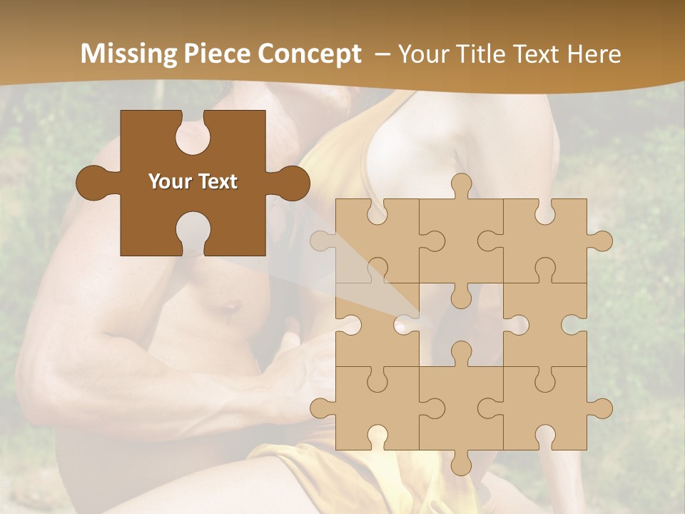 Sunlight Coastline Caucasian PowerPoint Template