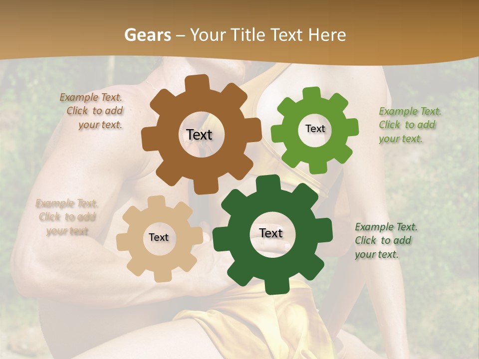 Sunlight Coastline Caucasian PowerPoint Template