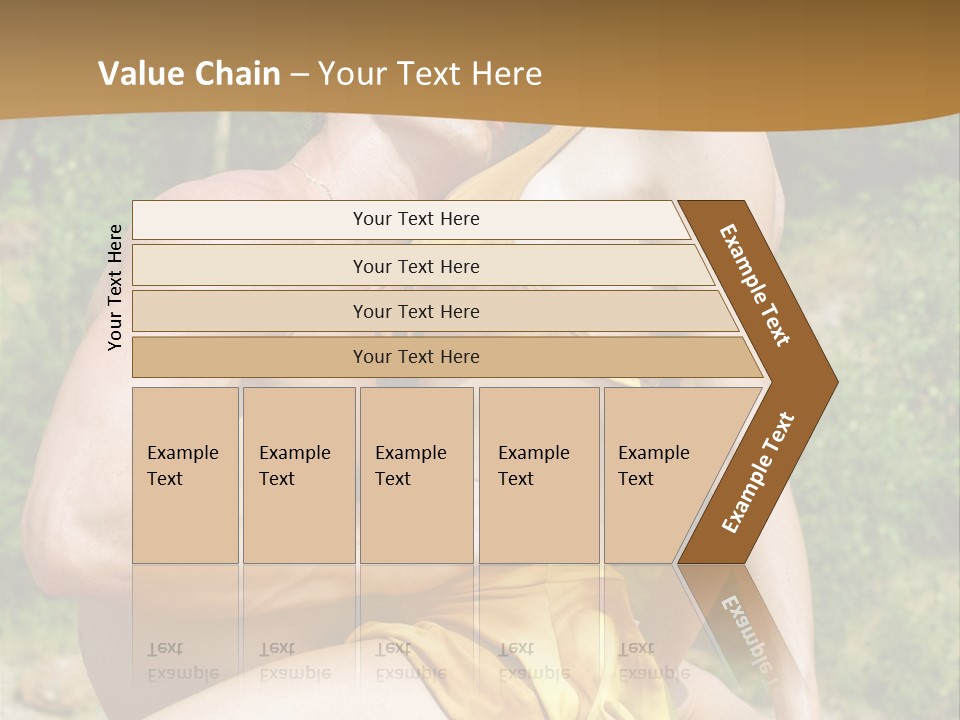 Sunlight Coastline Caucasian PowerPoint Template