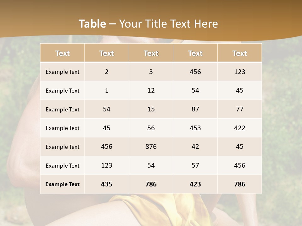 Sunlight Coastline Caucasian PowerPoint Template