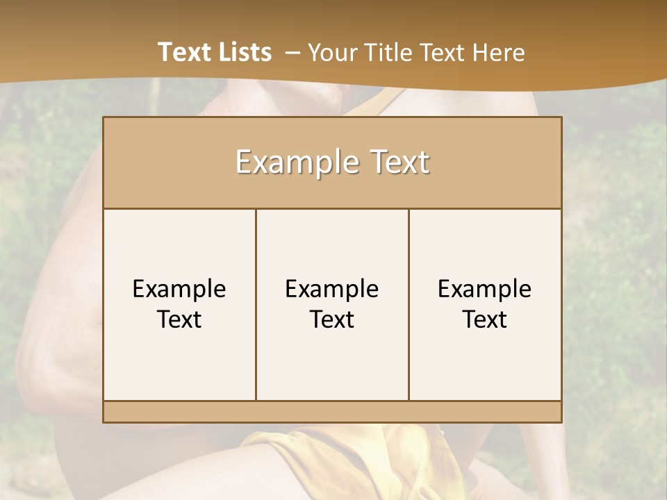 Sunlight Coastline Caucasian PowerPoint Template
