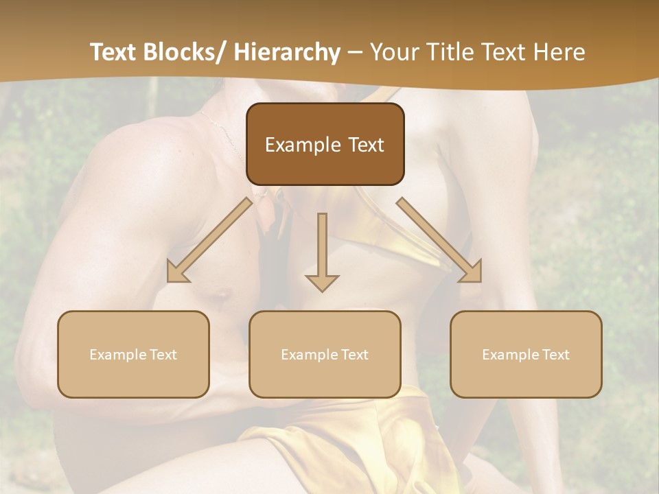 Sunlight Coastline Caucasian PowerPoint Template