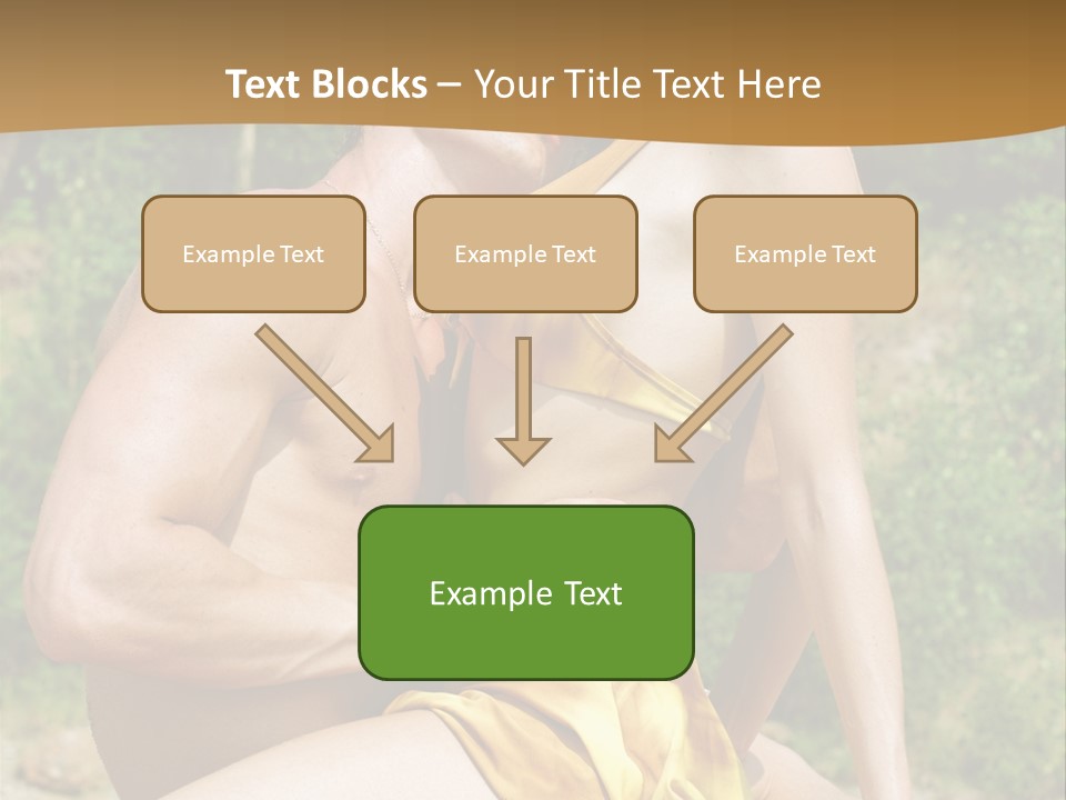 Sunlight Coastline Caucasian PowerPoint Template