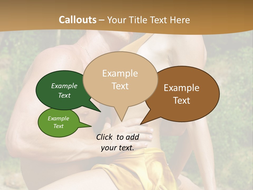 Sunlight Coastline Caucasian PowerPoint Template