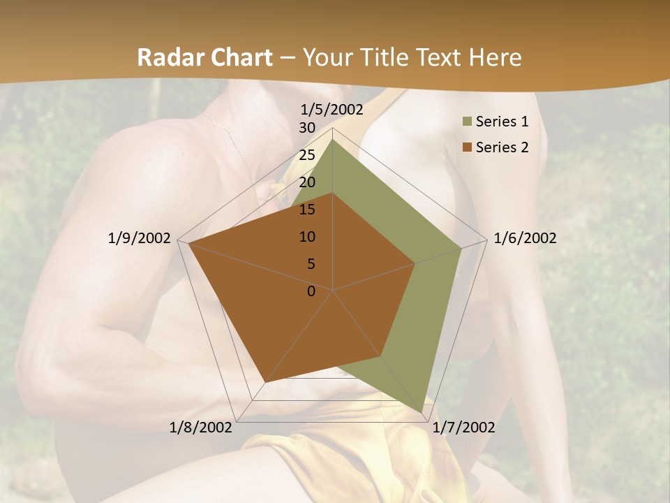 Sunlight Coastline Caucasian PowerPoint Template