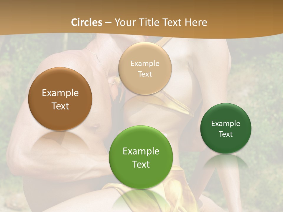 Sunlight Coastline Caucasian PowerPoint Template