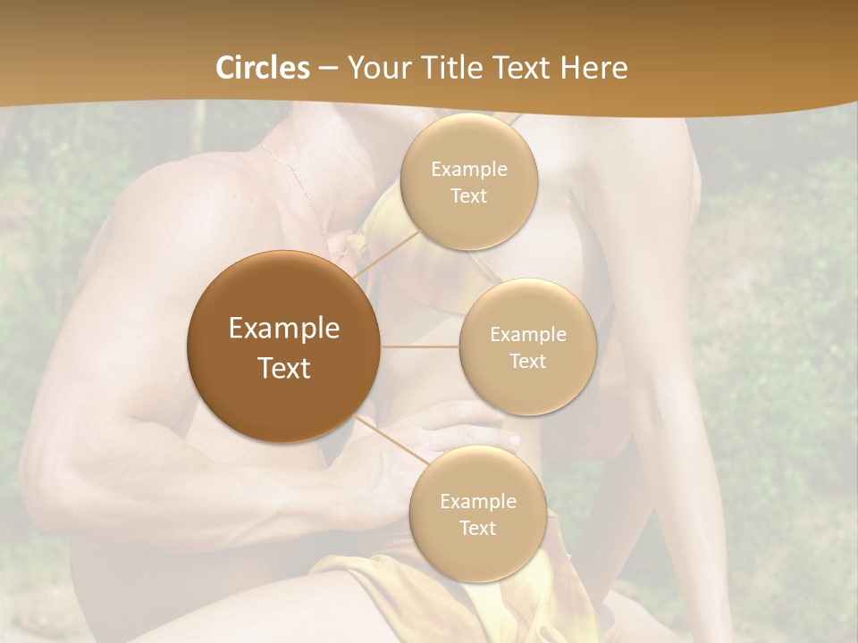 Sunlight Coastline Caucasian PowerPoint Template