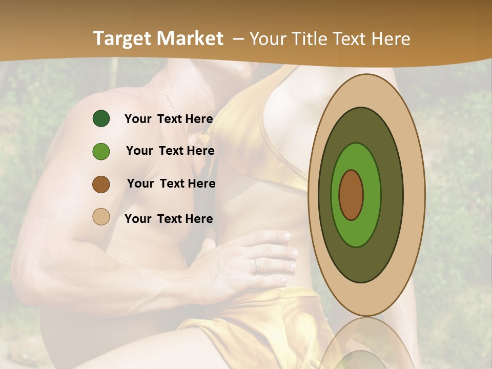 Sunlight Coastline Caucasian PowerPoint Template