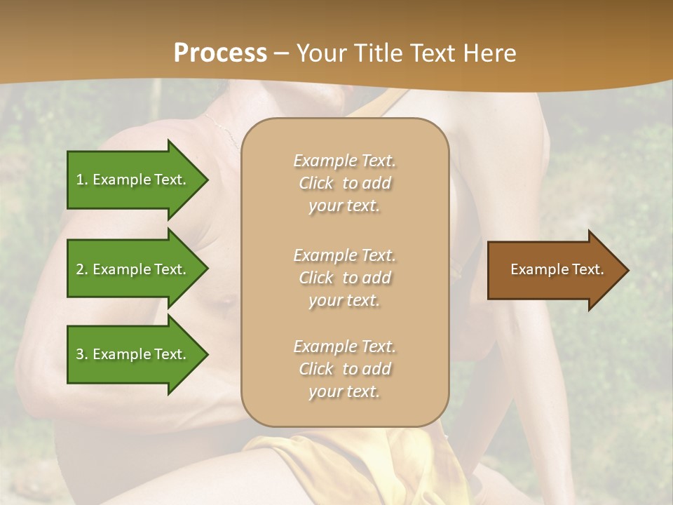 Sunlight Coastline Caucasian PowerPoint Template