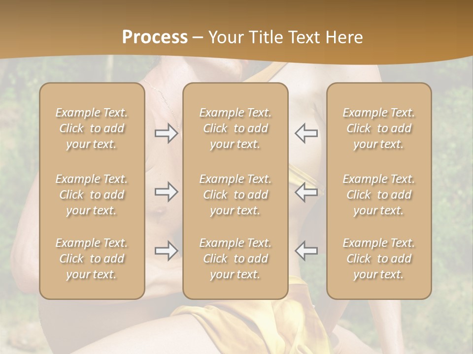 Sunlight Coastline Caucasian PowerPoint Template