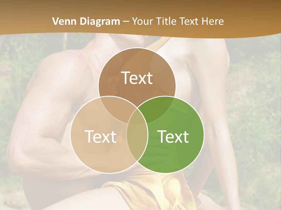 Sunlight Coastline Caucasian PowerPoint Template