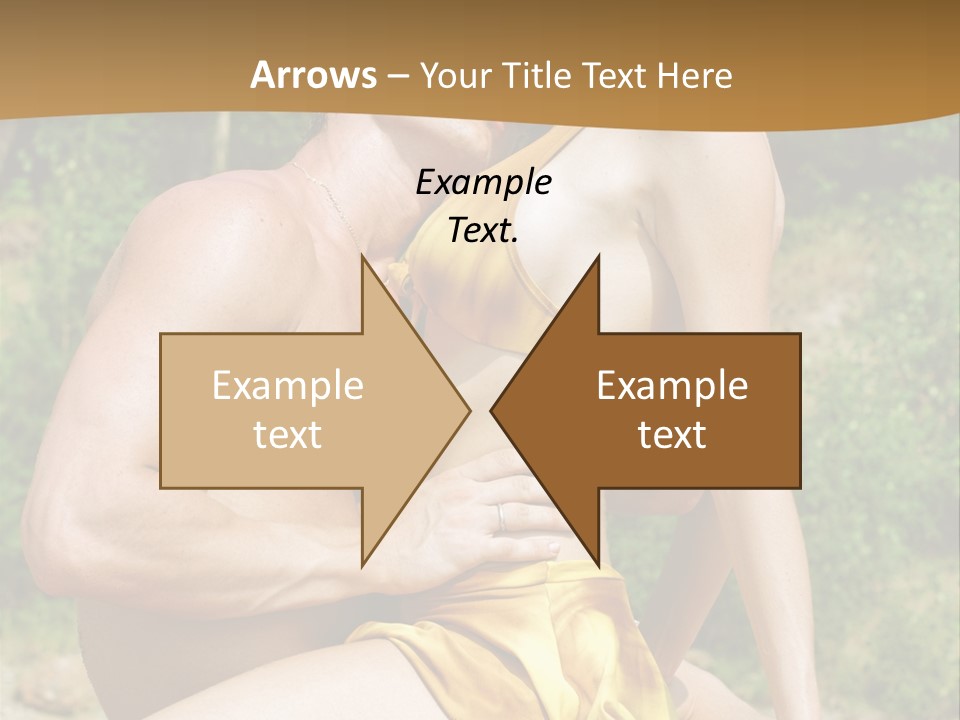 Sunlight Coastline Caucasian PowerPoint Template