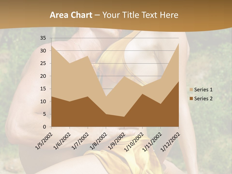 Sunlight Coastline Caucasian PowerPoint Template