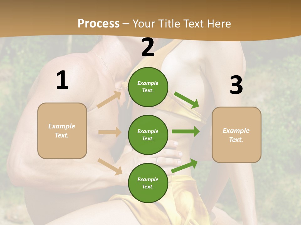 Sunlight Coastline Caucasian PowerPoint Template