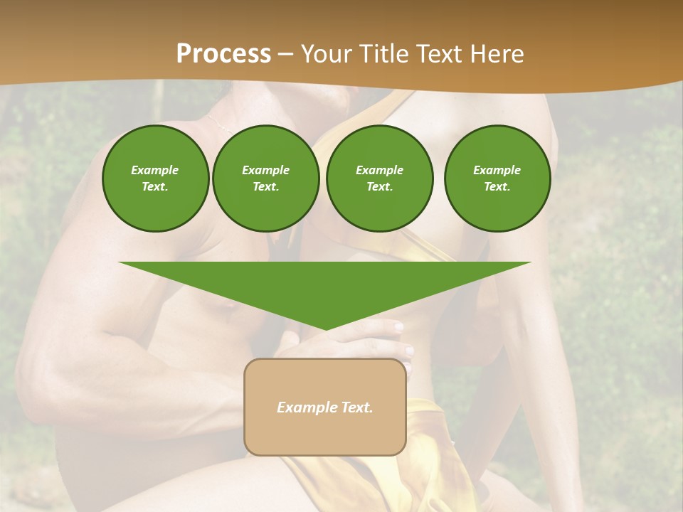 Sunlight Coastline Caucasian PowerPoint Template