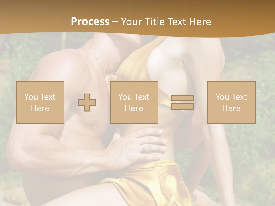 Sunlight Coastline Caucasian PowerPoint Template